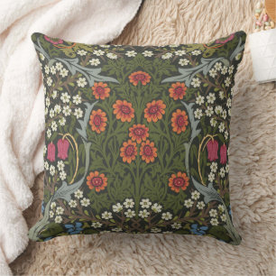 William Morris Blackthorn Garden Flower Classic Cushion