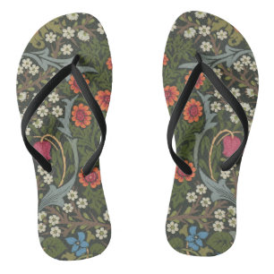 William Morris Blackthorn Garden Flower Classic Jandals