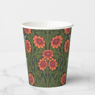 William Morris Blackthorn Garden Flower Classic Paper Cups