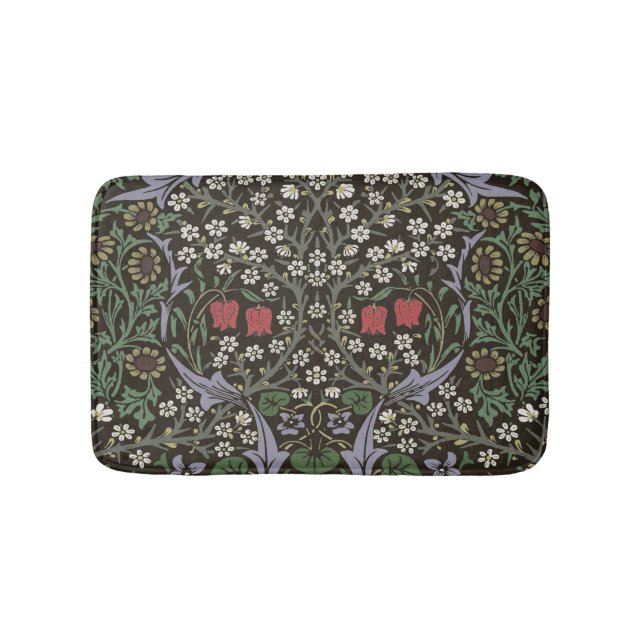 William Morris Blackthorn Tapestry Floral Bath Mat (Front)