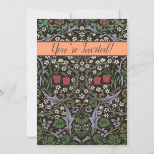 William Morris Blackthorn Tapestry Floral Invitation