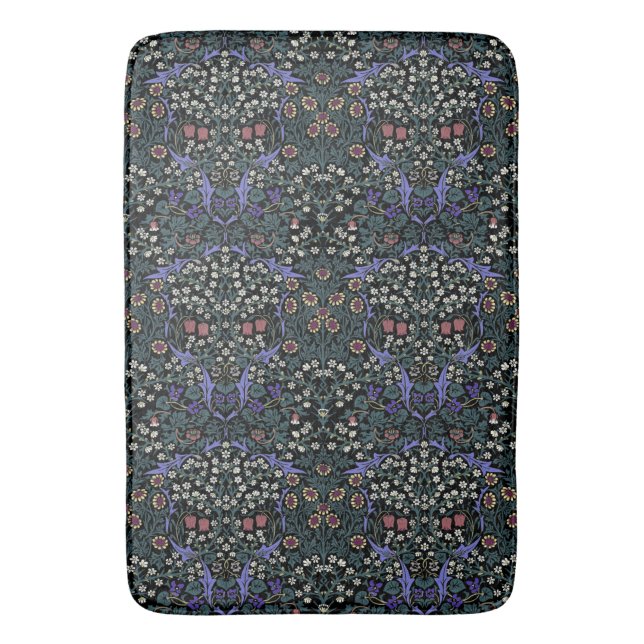 William Morris Blackthorn Victorian Gothic Bath Mat (Front Vertical)
