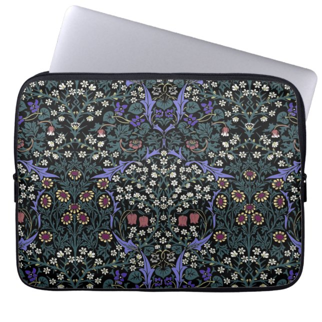 William Morris Blackthorn Victorian Wallpaper Laptop Sleeve (Front)