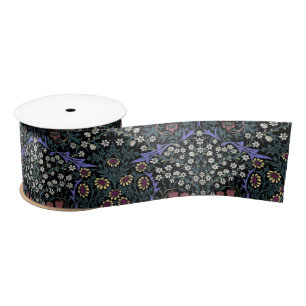 William Morris Blackthorn Victorian Wallpaper Satin Ribbon
