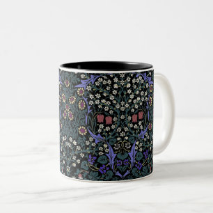 William Morris Blackthorn Victorian Wallpaper Two-Tone Coffee Mug
