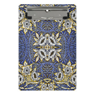 William Morris Blue and Gold Tulip Willow Design Mini Clipboard