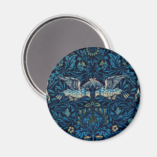 William Morris Blue Birds Floral Tapestry Classic Magnet