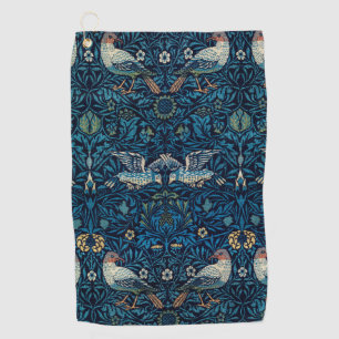 William Morris Blue Birds Tapestry Classic Golf Towel