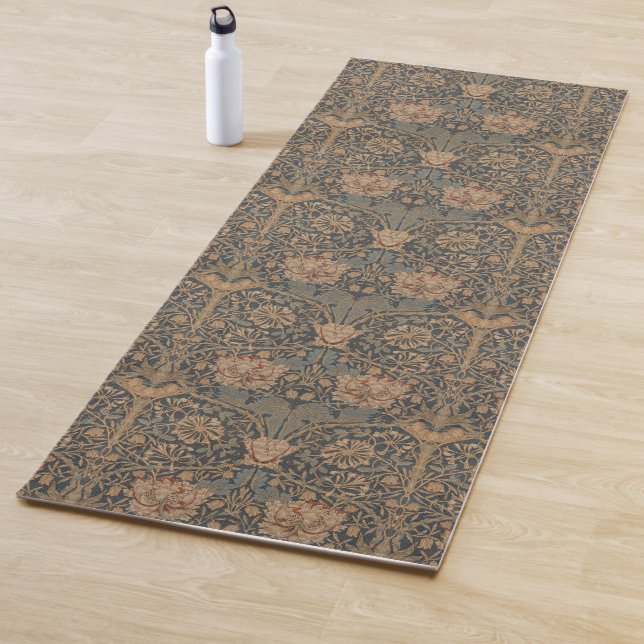 William Morris: Blue Honeysuckle Yoga Mat (In Situ)