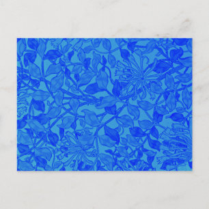 William Morris, Blue Indigo, Postcard