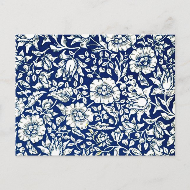 William Morris - Blue Mallow  Postcard (Front)