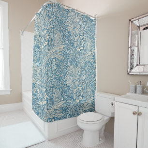William Morris - Blue Marigold  Shower Curtain
