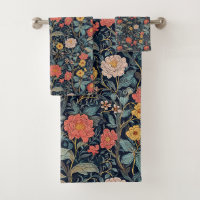 William Morris Blue Teal Arts & Crafts Floral