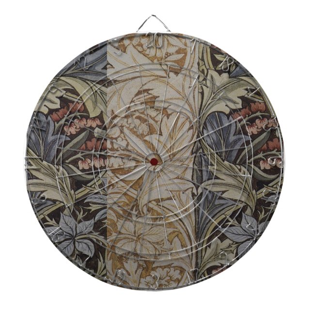William Morris Bluebell Tapestry Botanical Classic Dartboard (Front)