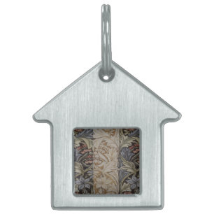 William Morris Bluebell Tapestry Botanical Classic Pet ID Tag
