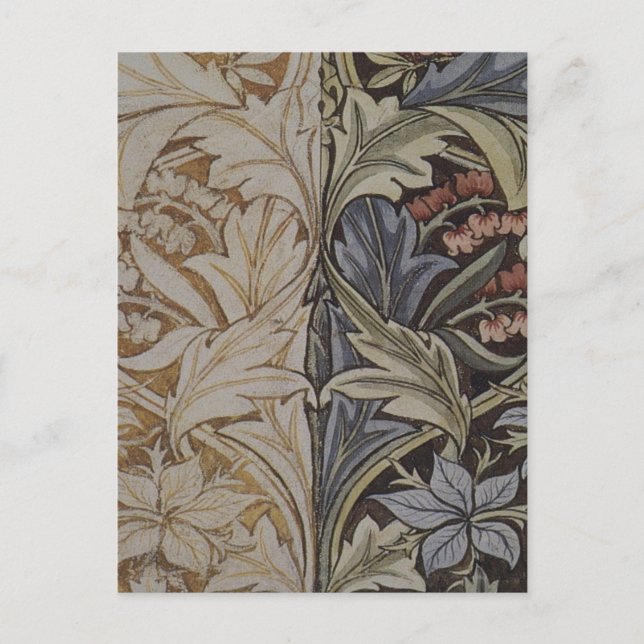 William Morris Bluebell Tapestry Botanical Classic Postcard (Front)