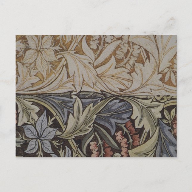 William Morris Bluebell Tapestry Botanical Classic Postcard (Front)