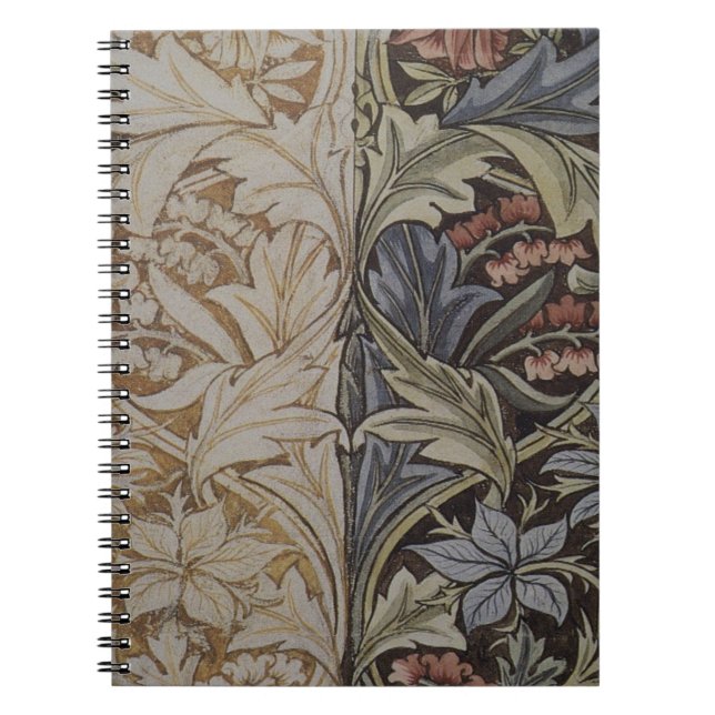 William Morris Bluebell Tapestry Botanical Classic Spiral Notebook (Front)