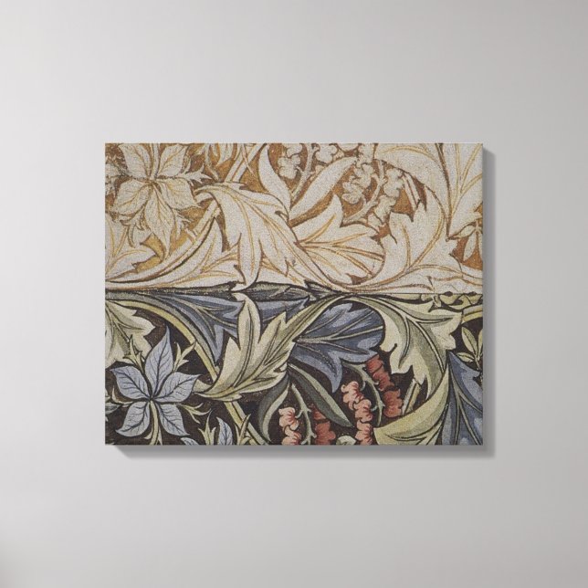 William Morris Bluebell Tapestry Design Canvas Print (Front)