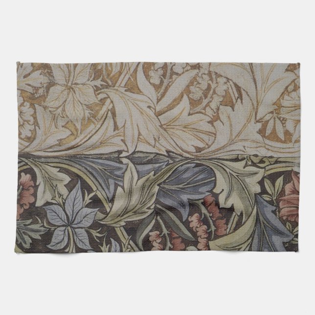 William Morris Bluebell Tapestry Design Tea Towel (Horizontal)