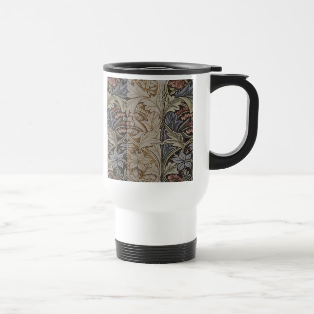William Morris Bluebell Tapestry Design Travel Mug (Right)