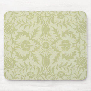 William Morris Borage vintage soft green damask Mouse Pad