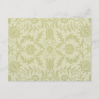 William Morris Borage vintage soft green damask