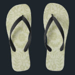 William Morris Borage Wedding Soft Green Jandals<br><div class="desc">This beautiful antique pattern is based on the William Morris Borage wallpaper design from the mid 1800s. A lovely pattern for soft and beautiful gifts,  traditional weddings and celebrations,  it's subtle and gorgeous.</div>