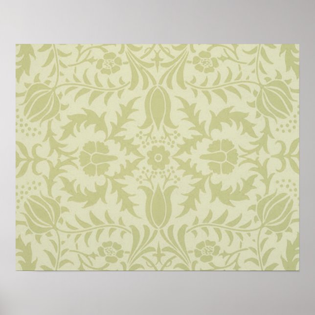 William Morris Borage Wedding Soft Green Poster (Front)