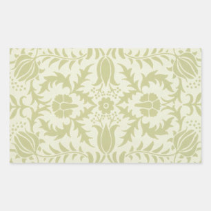 William Morris Borage Wedding Soft Green Rectangular Sticker