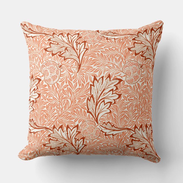 William Morris Botanical Apple Design Cushion (Front)