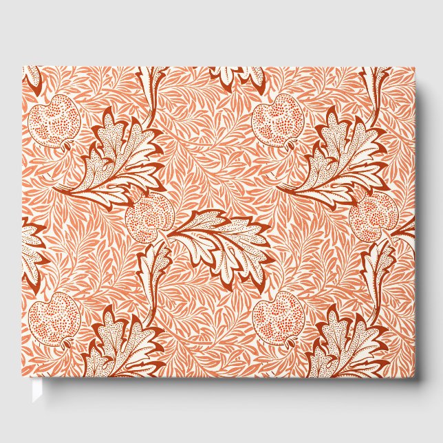 William Morris Botanical Apple Design Guest Book (Front)