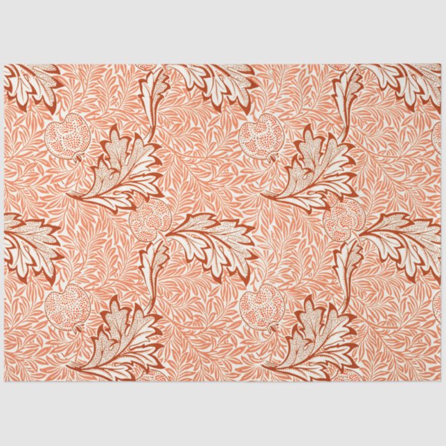 William Morris Botanical Apple Design Tissue Paper (Front)