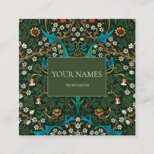 WILLIAM MORRIS BOTANICAL PATTERN BUSINESS CARD