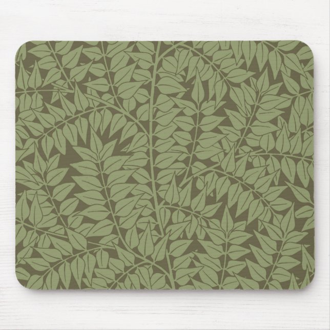 William Morris Branch Art Nouveau Classic Design Mouse Pad (Front)