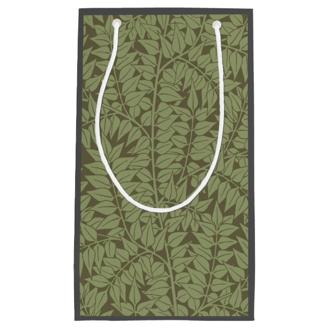 William Morris Branch Art Nouveau Classic Design Small Gift Bag (Front)