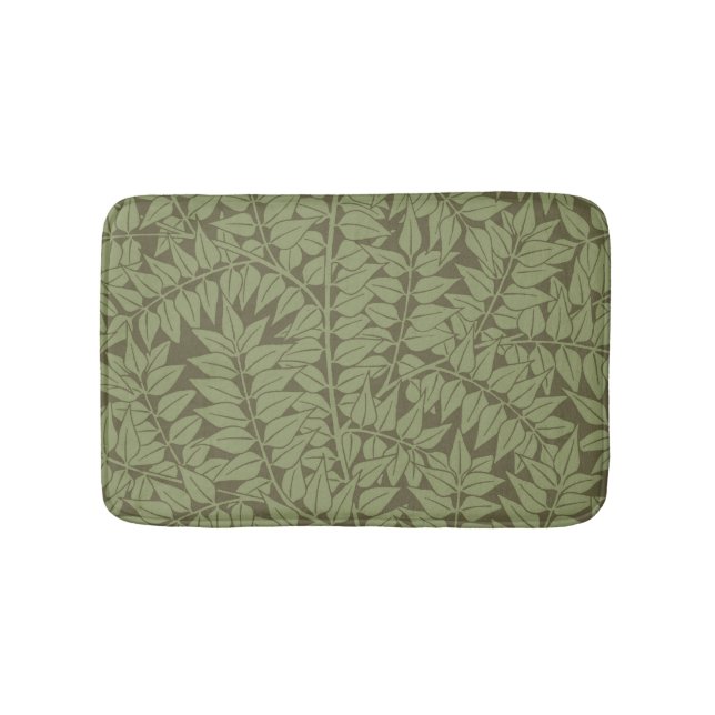 William Morris Branch Leaves Wallpaper Bath Mat (Front)