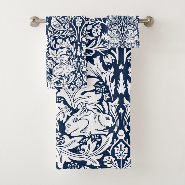 William Morris Brer Rabbit Pattern  Bath Towel Set (Insitu)
