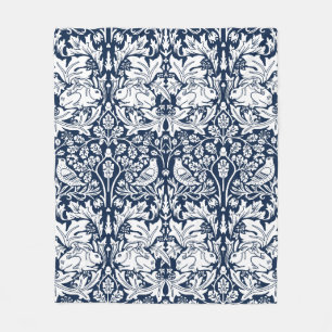 William Morris Brer Rabbit Pattern  Fleece Blanket