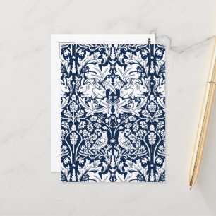 William Morris Brer Rabbit Pattern  Postcard