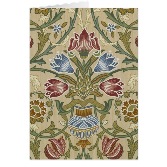 William Morris Brocade Floral Wallpaper Pattern (Front)