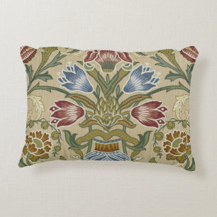 William Morris Brocade Floral Wallpaper Pattern Decorative Cushion