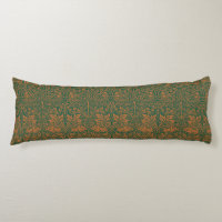 William Morris Brother Rabbit Amber Black Pattern