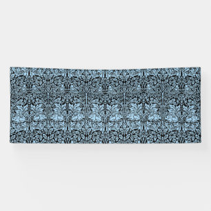 William Morris Brother Rabbit Light Blue Black Banner