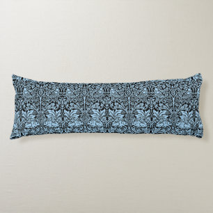 William Morris Brother Rabbit Light Blue Black Body Cushion