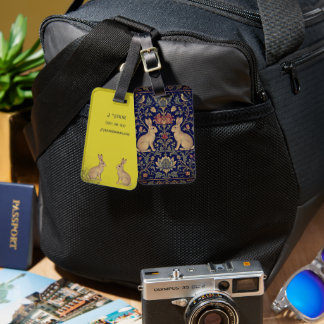 William Morris Brother Rabbit  Luggage Tag