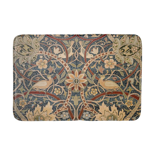 William Morris Bullerswood Faux Tapestry Bath Mat (Front)