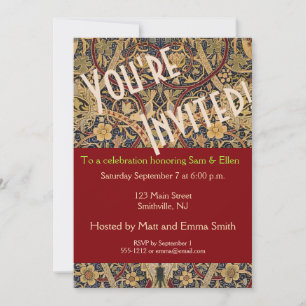 William Morris Bullerswood Faux Tapestry Invitation
