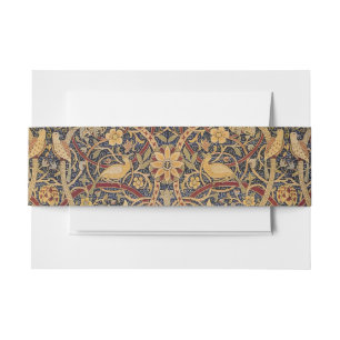 William Morris Bullerswood Faux Tapestry Invitation Belly Band