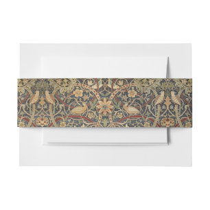 William Morris Bullerswood Faux Tapestry Invitation Belly Band